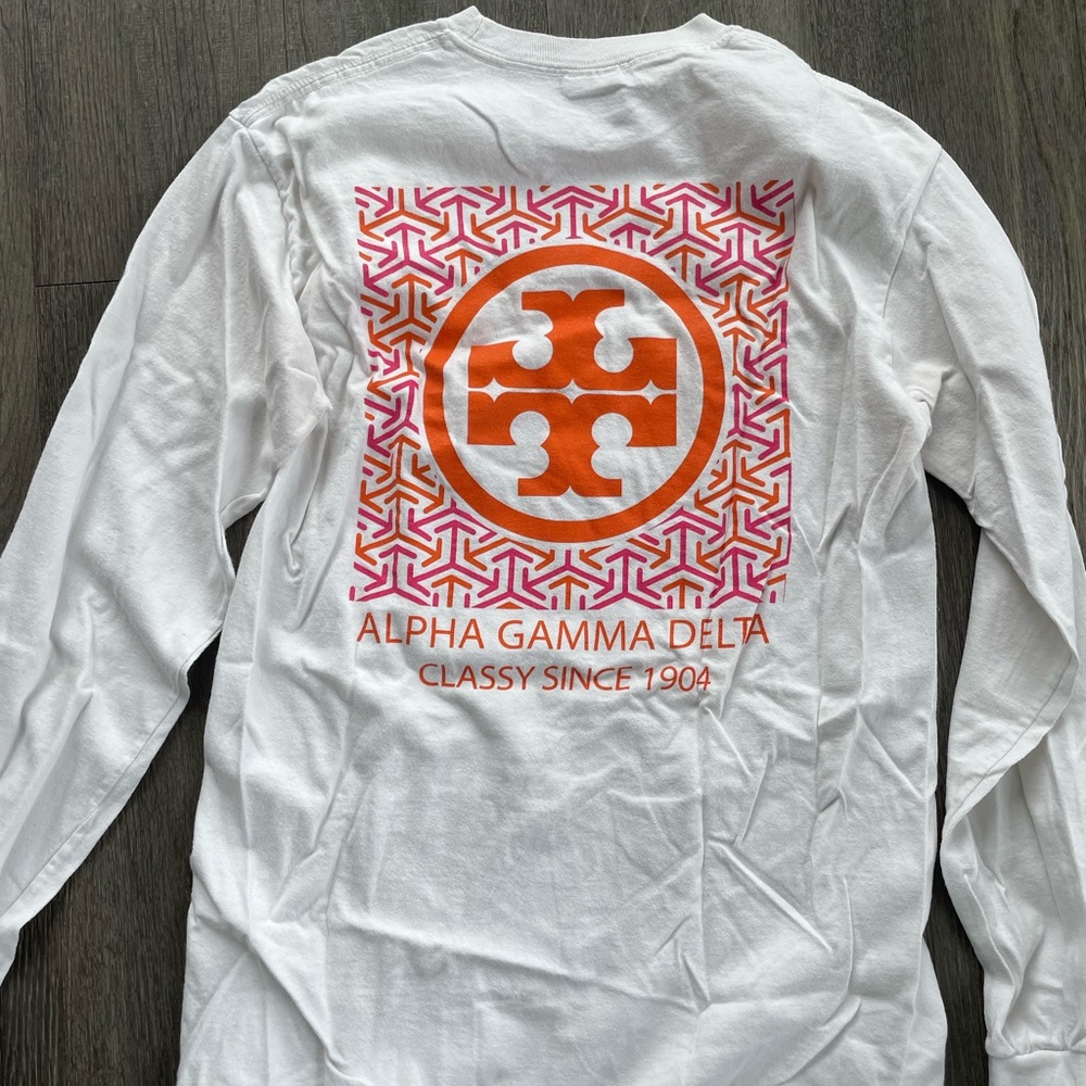 Alpha Gamma Delta Tory Burch shirt